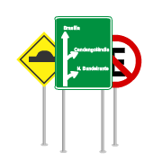 Instalação de Sinalização Vertical (Placas ou Pórticos)
