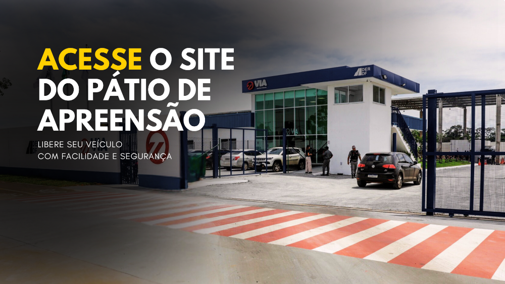Capa da notícia: Acesse o site do pátio de apreensão